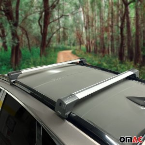 Volvo V90 Roof Rack Cross Bars - Omac - Elegance V2 - Gray (2018 - 2021)